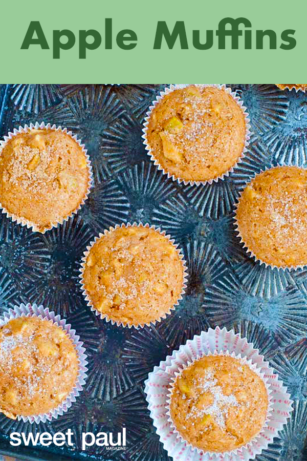 This is such an easy basic muffin recipe. I love to use fresh apples in it when available. You can swap in your favorite seasonal fruit if you like and experiment with spicing as well!
