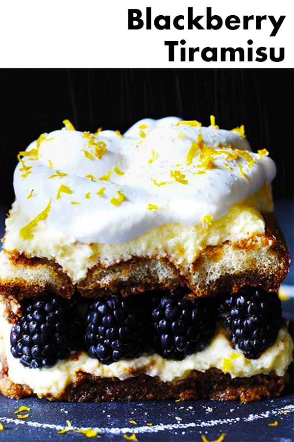 Blackberries and lemon zest give this tiramisu a refreshing makeover. Swap in your favorite berries or fruit to put your own spin on this recipe!