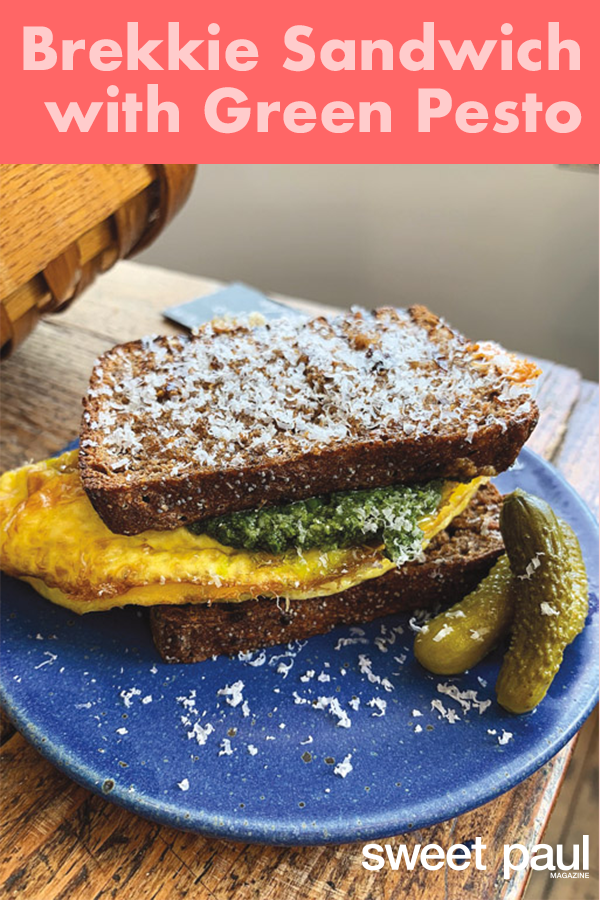 The Brekkie Sandwich has been with us since the very first day of opening: a true take on an Aussie breakfast sandwich. It continues to be one of our most popular dishes. The perfect combo of eggs, toast, cheddar, pesto, and cornichons.