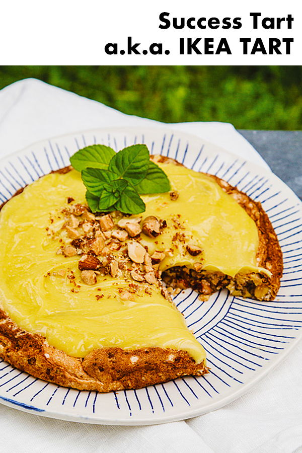 This classic Scandinavian tart is famous around the world thanks to IKEA!  Many of you know this lovely dessert as the Ikea tart. Yes, this is the homemade version of the yellow  almond tart you have after your meatballs. Enjoy!