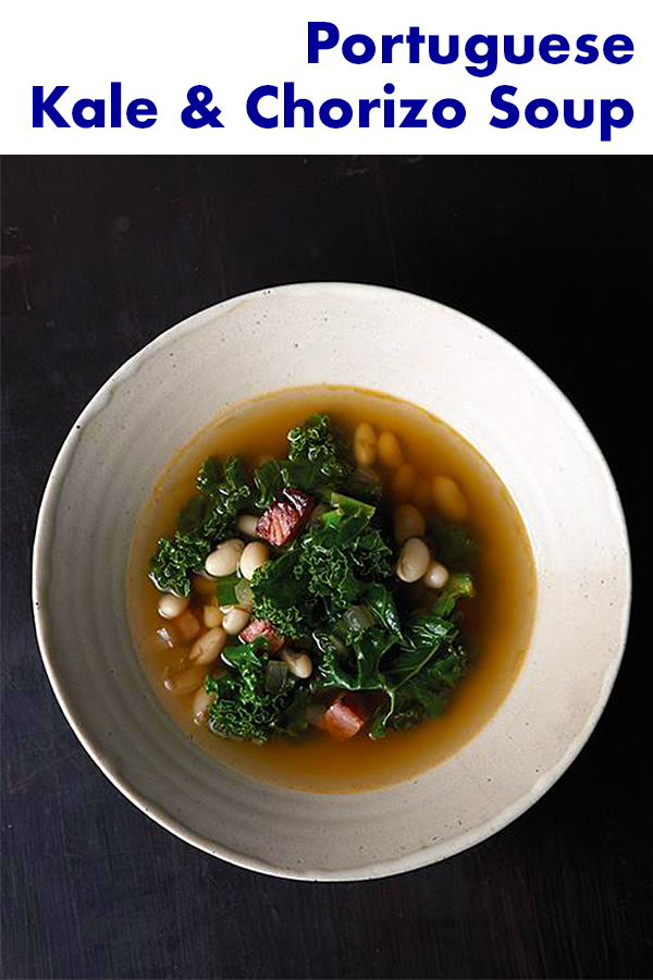 I remember the first time I tasted this soup in Portugal! It's so simple with basic hearty flavors!