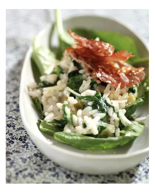 Spinach and Scallion Risotto