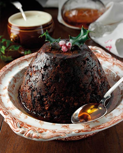 Downton Abbey Christmas Pudding with Brandy Butter Hard Sauce