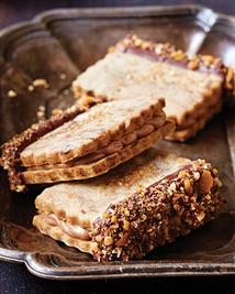 Sandwich Cookie with Folgers Crystals & Sour Cream Gianduja