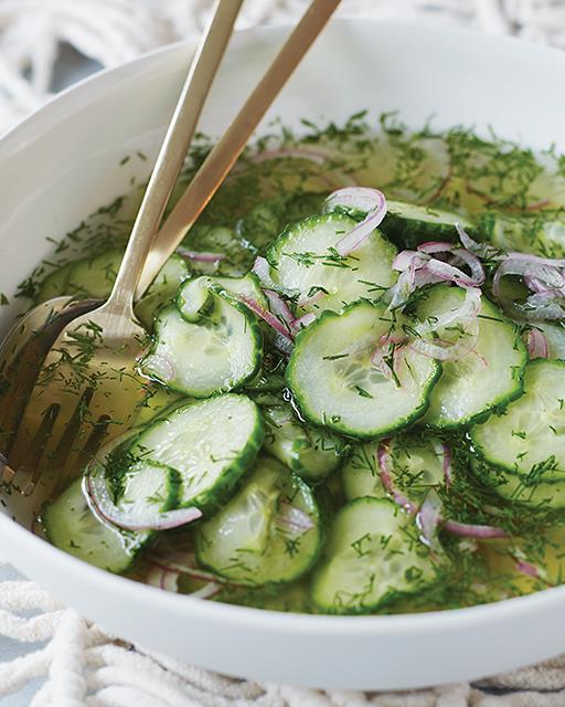 Genevieve Gorder’s Norwegian Cucumber & Red Onion Salad