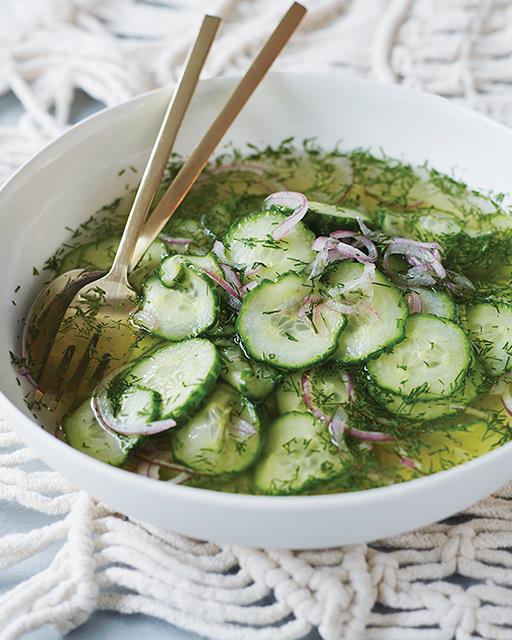 Genevieve Gorder’s Norwegian Cucumber & Red Onion Salad