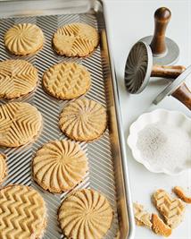 Brown Sugar & Cardamom Stamped Shortbread Cookies