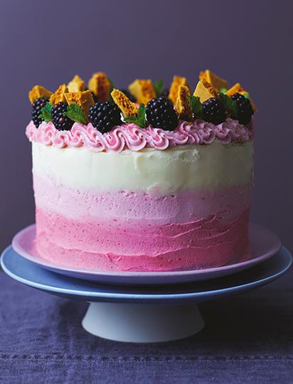 Martha Collison's Blackberry & Honeycomb Ombre Cake