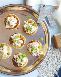 Spicy Crab Salad on Toasted Brioche