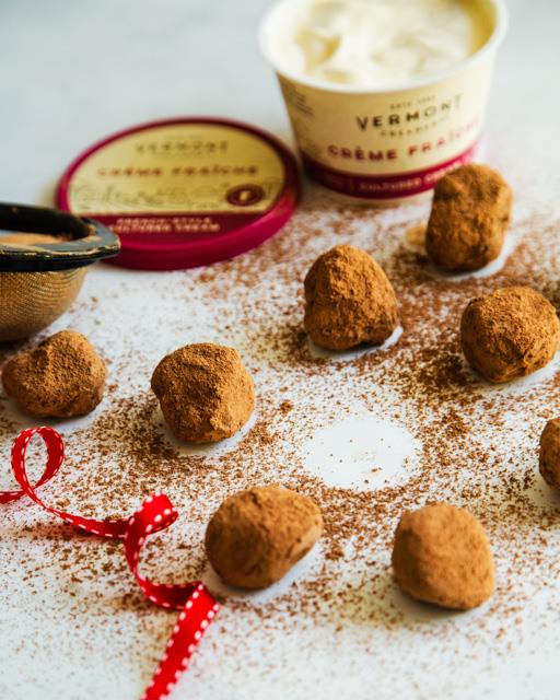 Decadent Crème Fraîche Truffles