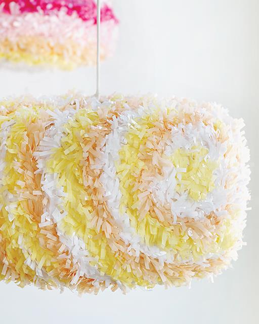Piñata Made From An Ikea Paper Pendant Lamp