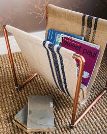 Copper Pipe Magazine Stand