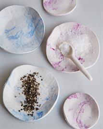 Marbled Paper Clay Bowls