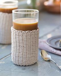Anne Weil's DIY Woven Twine Glass Sleeves