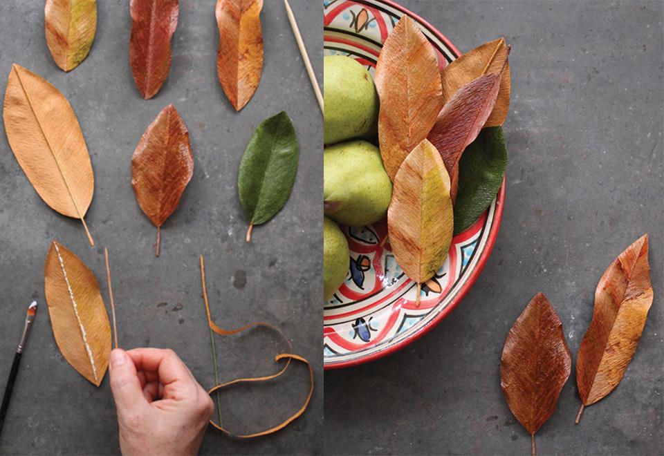 DIY Lifelike Paper Magnolia Leaves by Tiffanie Turner