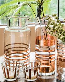 Copper-Tape Glassware: A Hardware Store Craft Project