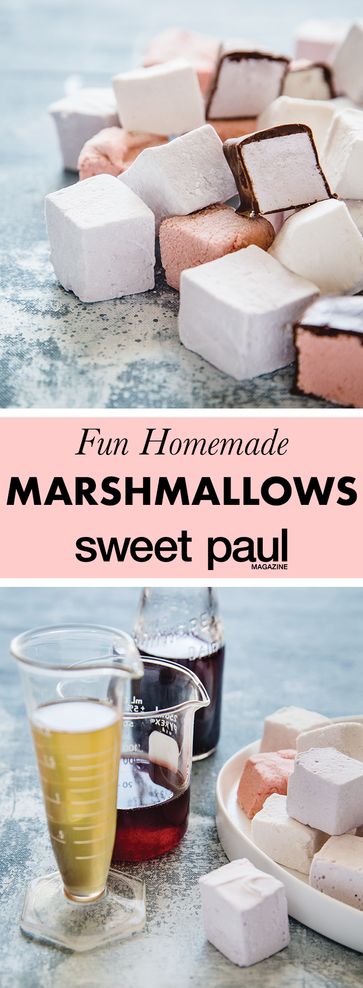 The secret ingredient that gives these homemade marshmallows ZING is the pickle juice from sweet pickled beets and cherries!