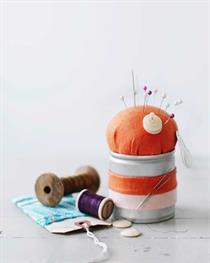 Metal Tin Pincushion