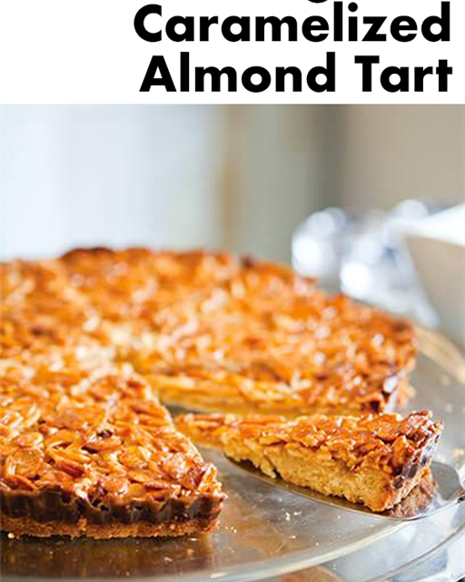 Portuguese Caramelized Almond Tart